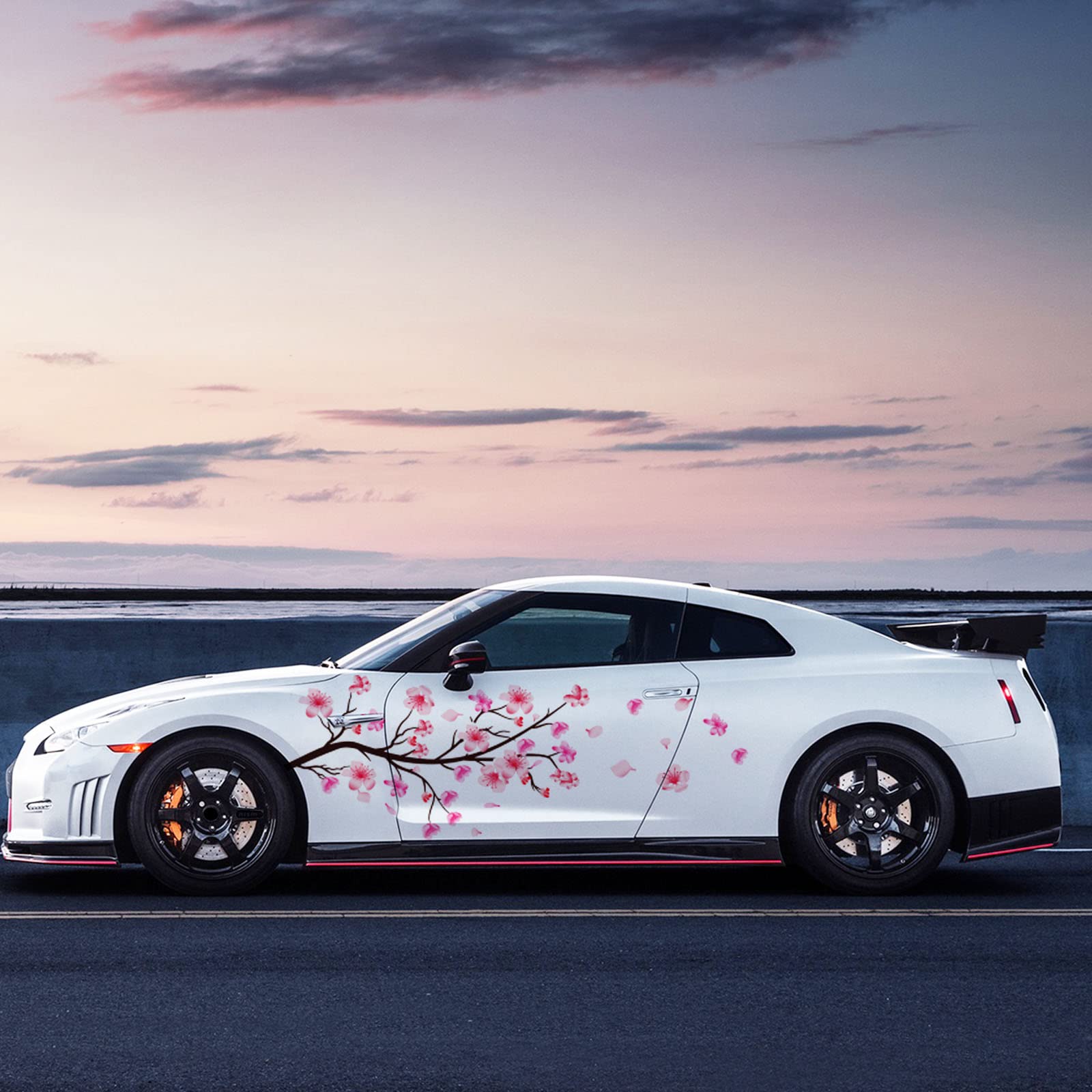 Mua 2PCS Sakura Cherry Blossom Car Livery, Japanese Theme Side Car ...