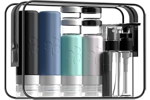 INSFIT 23 Pack Travel Bottles for Toiletries, TSA Approved Travel Shampoo Bottles, Silicone Travel Containers for Toiletries, Leak Proof Refillable Travel Essentials for Liquids Shampoo and Conditioner