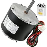 F48AA68A50 Condenser Fan Motor Replacement for York, Coleman, Luxaire, Genteq, A.O. Smith THGF36S41S3A THGF60S41S3A F48M27A50 etc, 1/4 HP, 850 RPM, 208-230 Volt, 1-Year Warranty