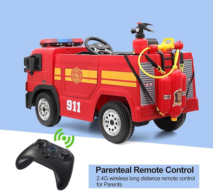 carro de bomberos para niños a bateria