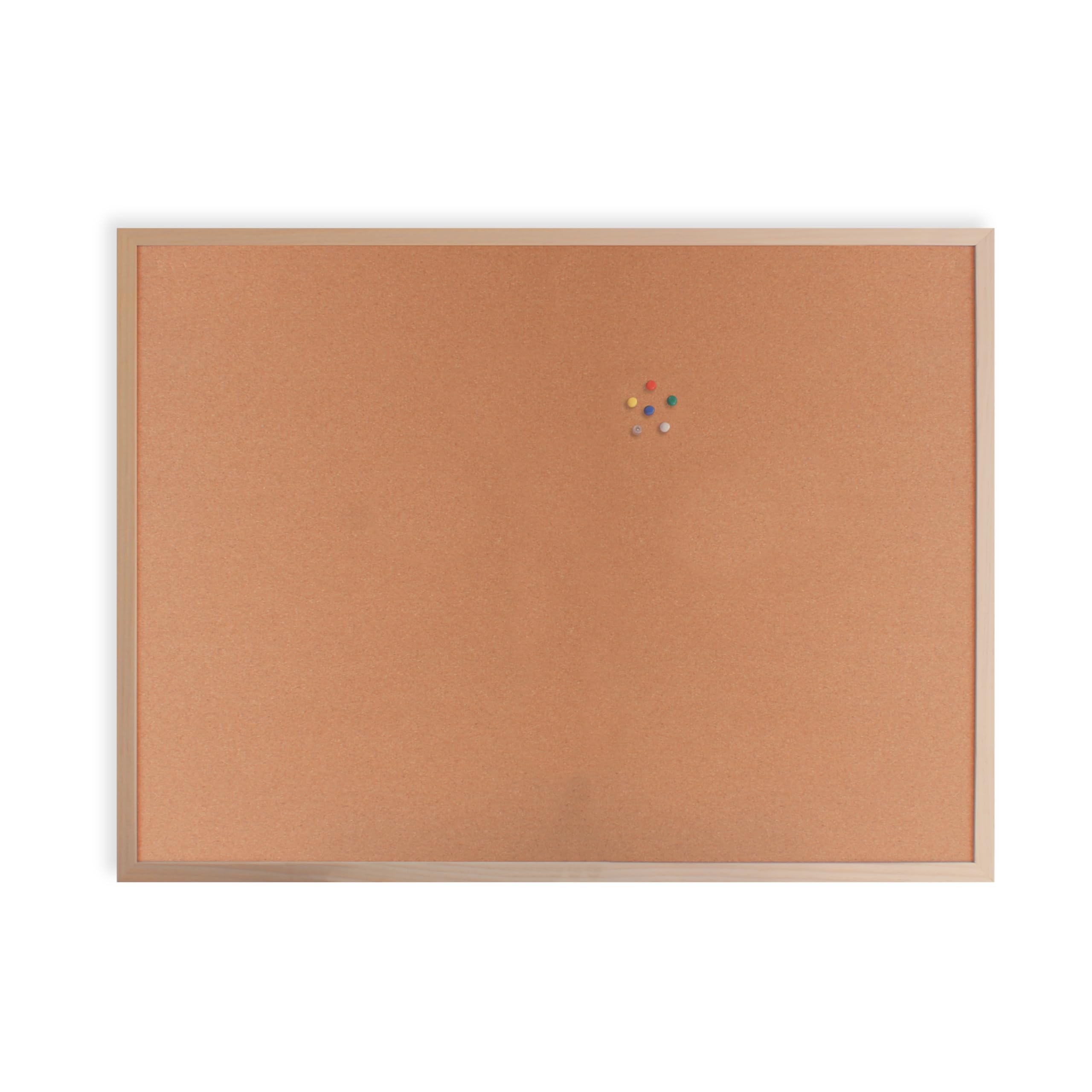 Cathedral Products 60cm x 80cm Cork Notice Board with Wooden Frame and Starter Pack of 6 Pins