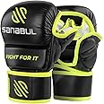 Sanabul Essential 7oz MMA Gloves for Men & Women, Hybrid MMA Martial Arts, Sparring Grappling Training, Padded Kick Boxing Gloves