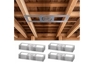 24 Pack New Construction Mounting Plate with Symmetric Round Hole - 3/4/6 Inch LED Recessed Lighting Kits Wafer LED Lights,26