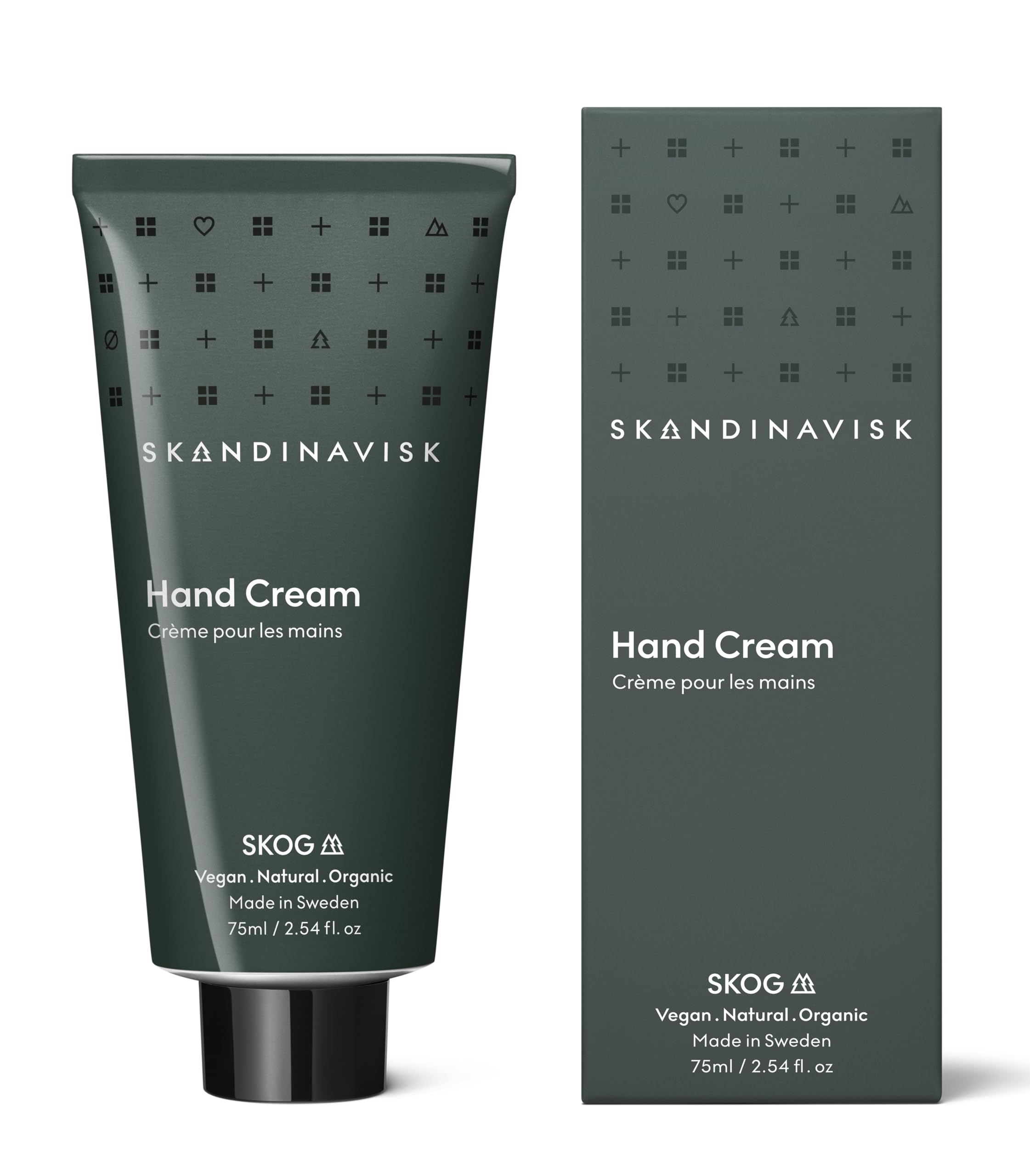 Skandinavisk SKOG ‘Forest’ Hand Cream, Scent Notes: Pine Needles and Fir Cones, Birch Sap and Woodland Lily of the Valley, Vegan Formula, 75 ml
