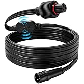 16-Foot Extension Cord, for Govee Fixed Outdoor Lights | with Driver Module Signal Booster. Compatible with Govee H705A/B/C, H705D/E/F, H706A/B/C 3-pin waterproof extension cables