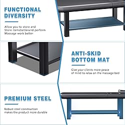 Adjustable Backrest Massage Table for