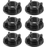6Pcs 1/2" IPS Mounting Lock Nut for Basin Faucet | Plastic Faucet Mounting Nut Easy Installation Faucet Nut Locknuts Replacement Parts for Bathroom Kitchen