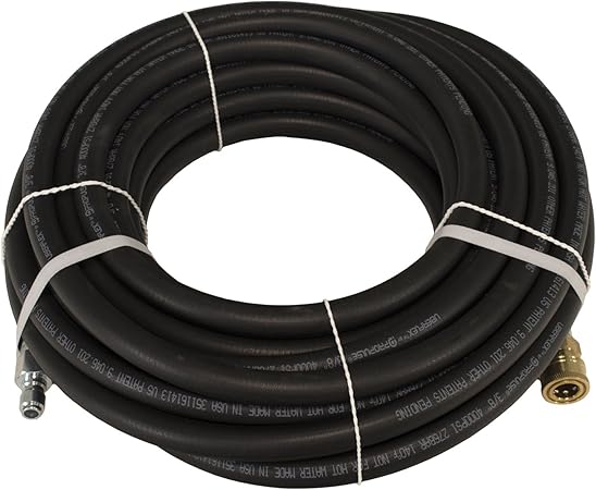 Amazon Com Schieffer Co Propulse 4000 Psi 3 8 X 50 Uberflex Non Marking Pressure Washer Hose With Couplers Garden Outdoor