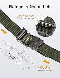 JUKMO Men's Reversible Ratchet Belt - 2 Styles in