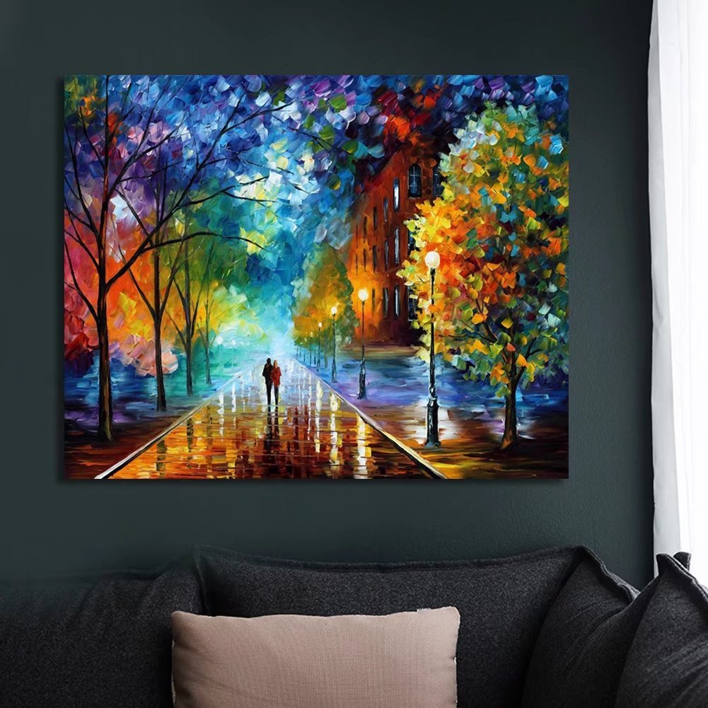 Kit Pittura Con Numeri - Fiori D'Oro Per Adulti Principianti, 40x50cm - Foto 5