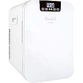 Frigidaire Retro Compact Fridge with Chiller, Countertop, Built-In Bottle Opener, Compact Refrigerator 1.6 cu ft, Mini Fridge for Office, Bedroom, Dorm Room or Cabin - 16" D x 18" W x 18.5" H (White) on Fridge.com