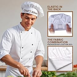 Personalized Grill Chef Hat with Custom