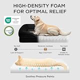 Bedsure Medium Dog Sofa Bed Orthopedic with Removable Zipper Cover 71x58x16cm view 3