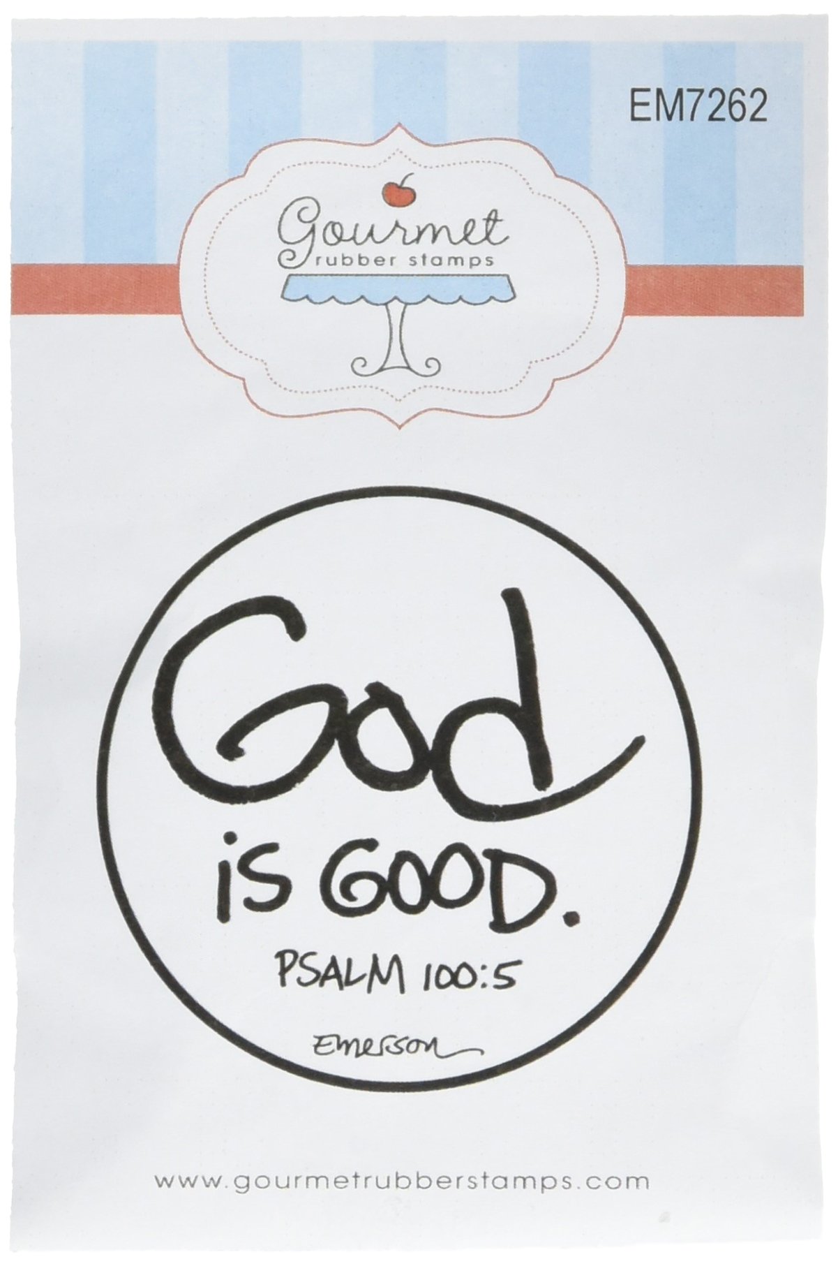 Gourmet Rubber Stamps Cling Stamps 2.75 x 4.75-inch-God is Good