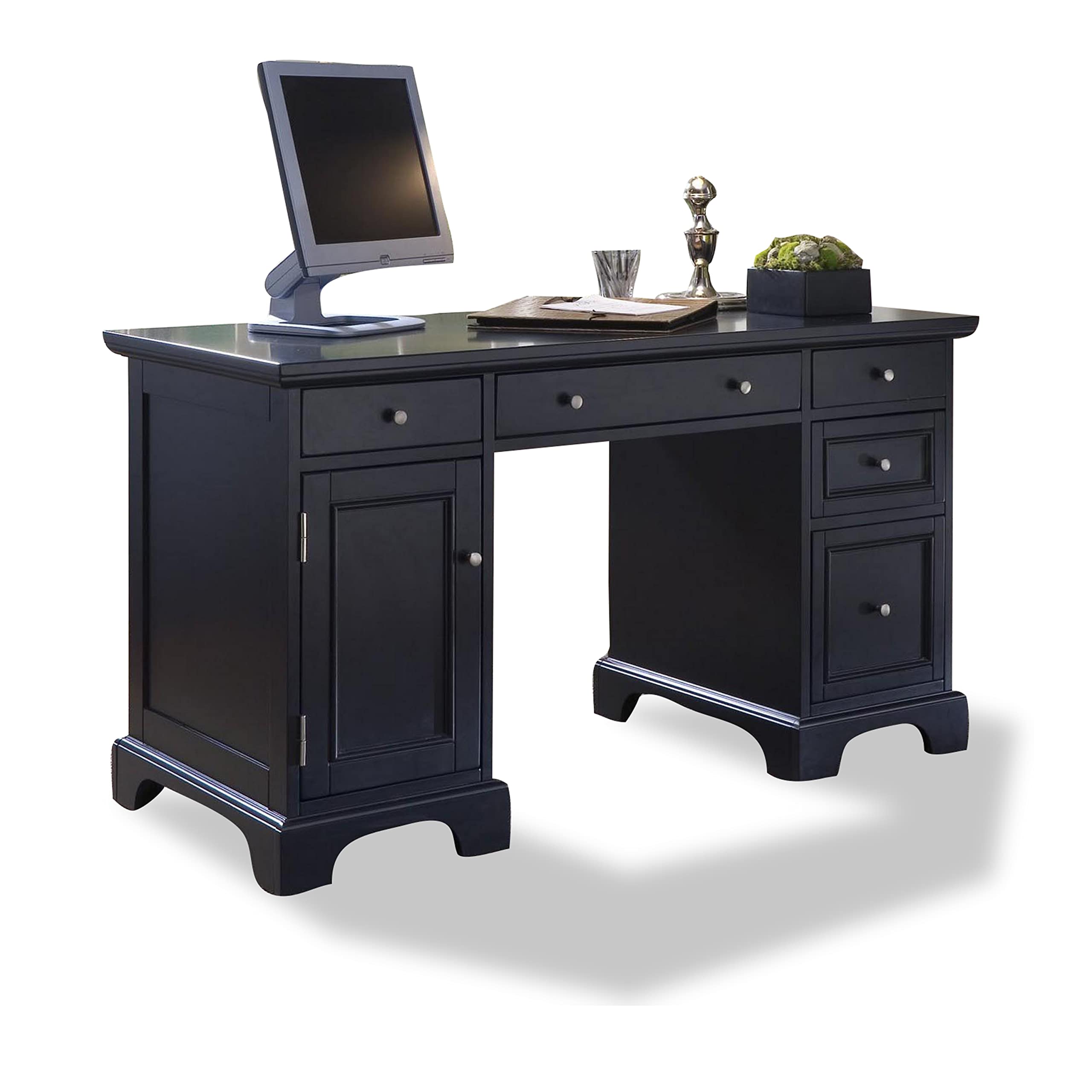 Photo 1 of Homestyles Bedford Black Pedestal Desk