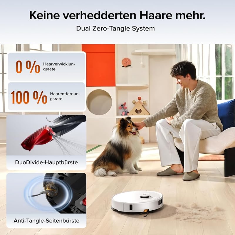Qrevo 2 Pro Set Saugroboter mit Wischfunktion, 25.000 Pa Saugkraft