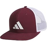 adidas Mens Performance Trucker Casual - White | Moisture-Wicking Sweatband, Classic Trucker Style, Mesh Back Breathability, Snapback Closure, Secure All-Day Comfort