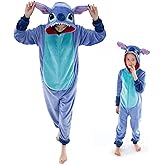 COSUSKET Snug Fit Unisex Adult Onesie Pajamas, Flannel Cosplay Animal One Piece Halloween Costume Sleepwear Homewear