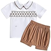 Booulfi Baby Boy Toddler Summer Clothes Wedding Birthday Outfits Suit for Boys T-Shirt and Shorts Set