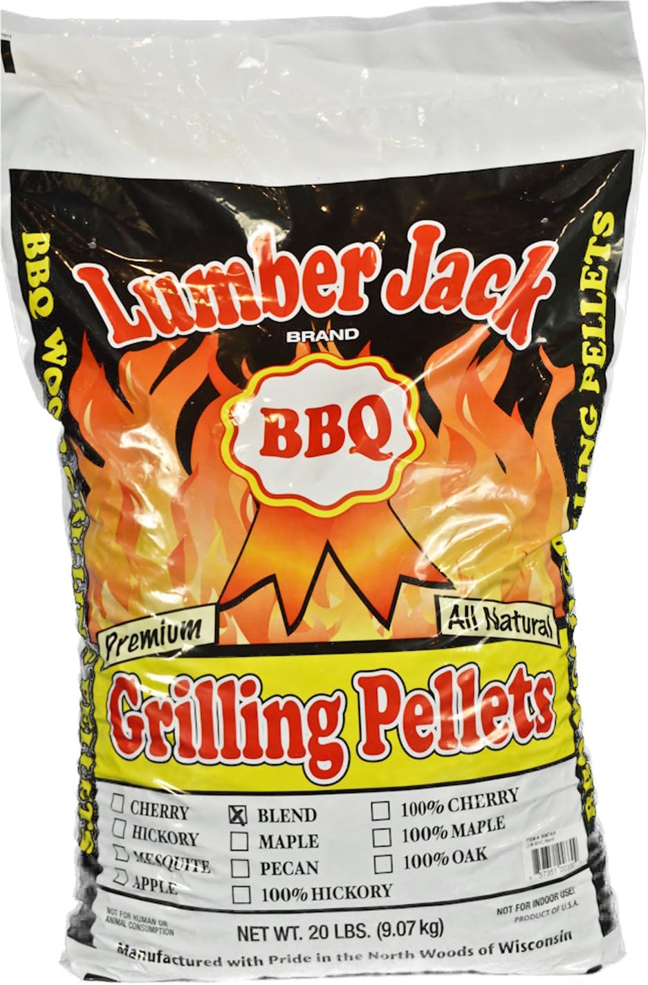 Lumber Jack 5087 20-Pound BBQ Grilling Wood Pellets, Maple, Hickory and Cherry Blend