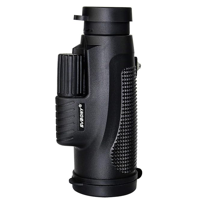 Svbony Monokular Teleskop 10x42 Fernglas BK-4 Wasserdicht Monokular mit Tasche für Reisen Vogelbeobachtung und Outdoor (Schwa