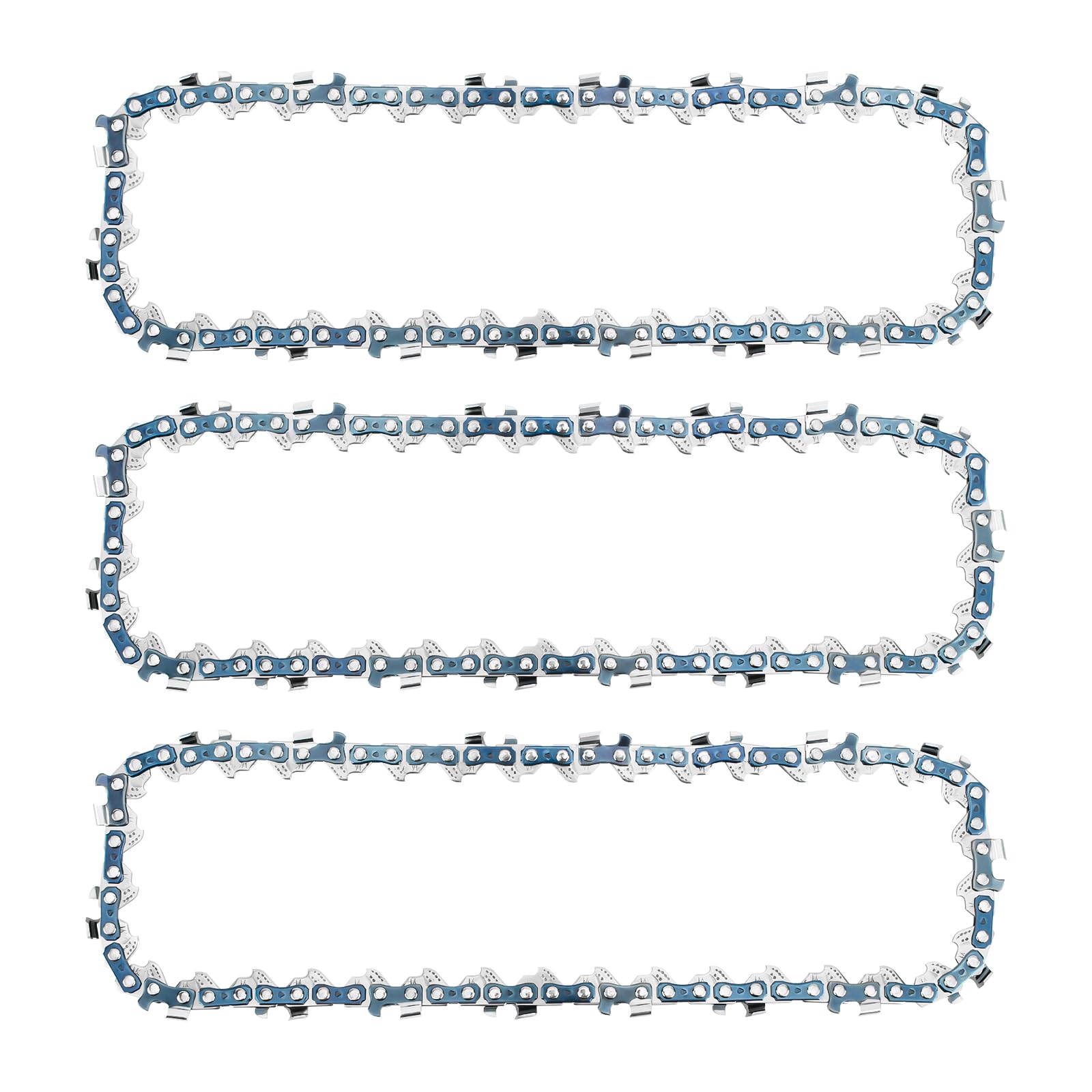 Photo 1 of 6 Inch Mini Chainsaw Chain Replacement for Saker 6 Inch Portable Electric Cordless Chainsaw,?GJ15990-X36820 Chain Saw Blade,37 Drive Links 0.043" Gauge 1/4" LP Pitch (3 Pack)