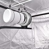 iPower 4 Inch Air Carbon Filter 200 CFM Reversible Flange Pre-filter Included view 6