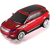 CHUYI Cool SUV Car Shaped Wireless Mouse 1600 DPI Optical Cordless Mice with USB Receiver for Office School Travel for PC Computer Laptop Gift (Red-1 Pack)
