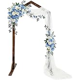7 FT Wooden Arch Wooden Wedding Arch Wedding Arches for Ceremony Wooden Arbor Arch Backdrop Stand for Indoor Outdoor Birthday Party Garden Beach Forest Rustic Boho Decor Wedding Arches for Ceremony