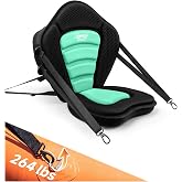 Trymaker Kayak Seats with Back Support, Thick Paddle Board Seat | 1.97"Thick Cushion, High-Back Support, Large Storage Bag, Ergonomic Design, Fit for Most Kayak &amp; SUP Fishing