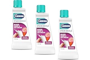 Carbona Stain Devils® #4 | Blood, Dairy & Ice Cream | Professional Strength Laundry Stain Remover | Multi-Fabric Cleaner | Safe On Skin & Washable Fabrics | 1.7 Fl Oz, 3 Pack