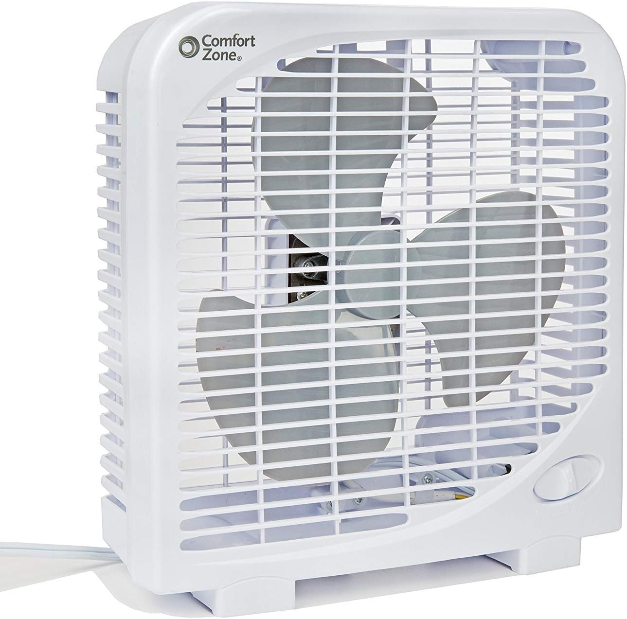 Comfort Zone Portable Box Fan – 9” (CZ9BWT) (6)