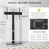 BONTEC TV Floor Stand 30-70 inch Swivel Height Adjustable 600x400 VESA view 6