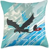 DreamWorks Dragons Hiccup and Toothless Conquer the Skies Throw Pillow