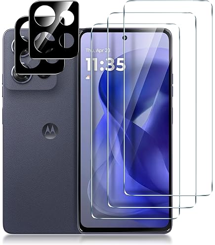 Yucenx For Motorola Moto G Power 5G 2025 Case With 2X Tempered Glass Screen Protectors, Girls Women Florals Liquid Silicone Phone Case, Shockproof Anti-Scratch Soft Protection Case (Midnight Green