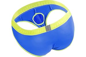 ZONBAILON Men's Briefs Dual Pouch Ice Silk Underwear See Through Thin Breathable Sexy Panties