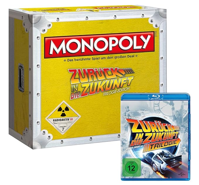 Winning Moves 44307 - Monopoly: Zurück in die Zukunft Collector's Edition (mit Blu-Ray)