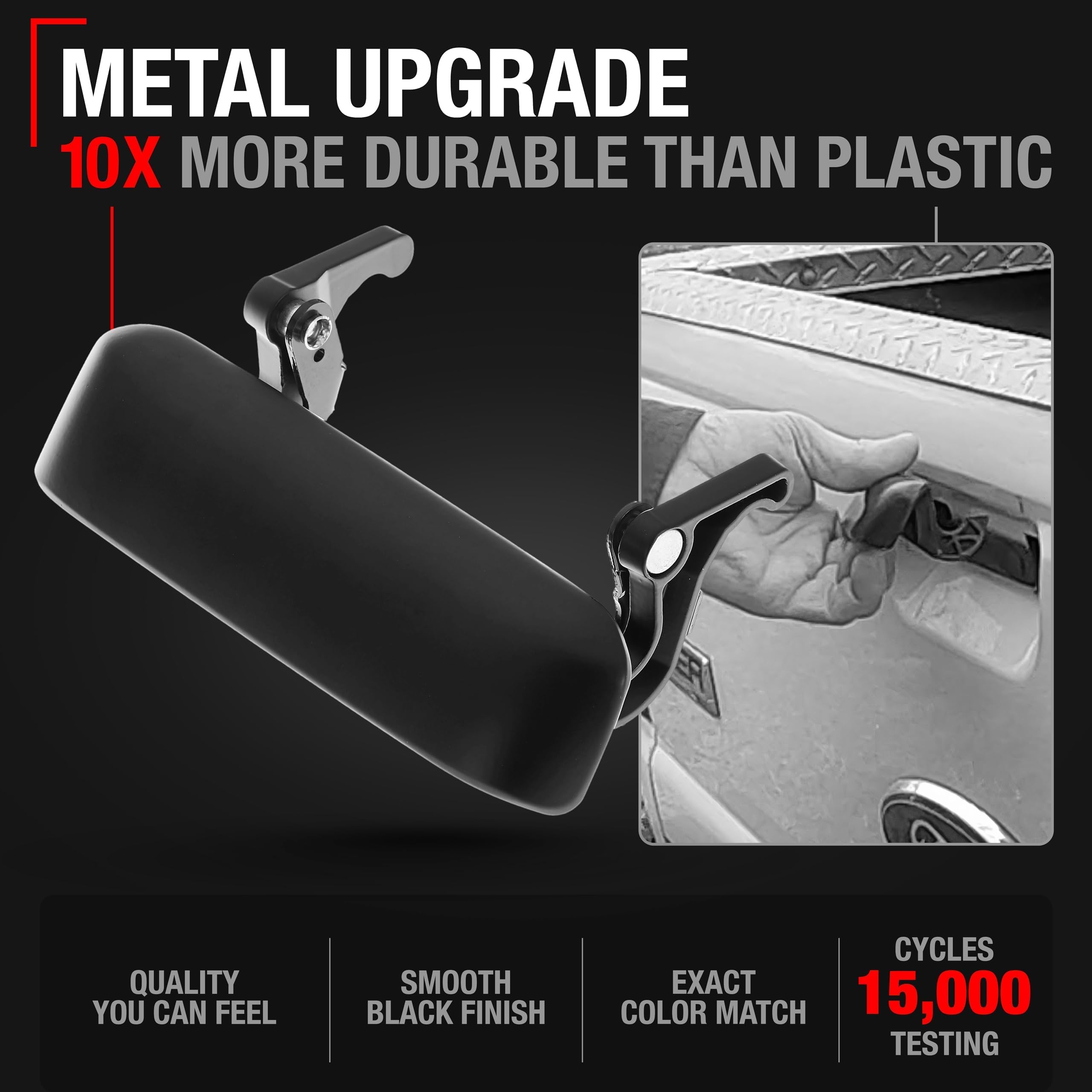 Tailgate Handle Latch, Upgraded Metal - Compatible