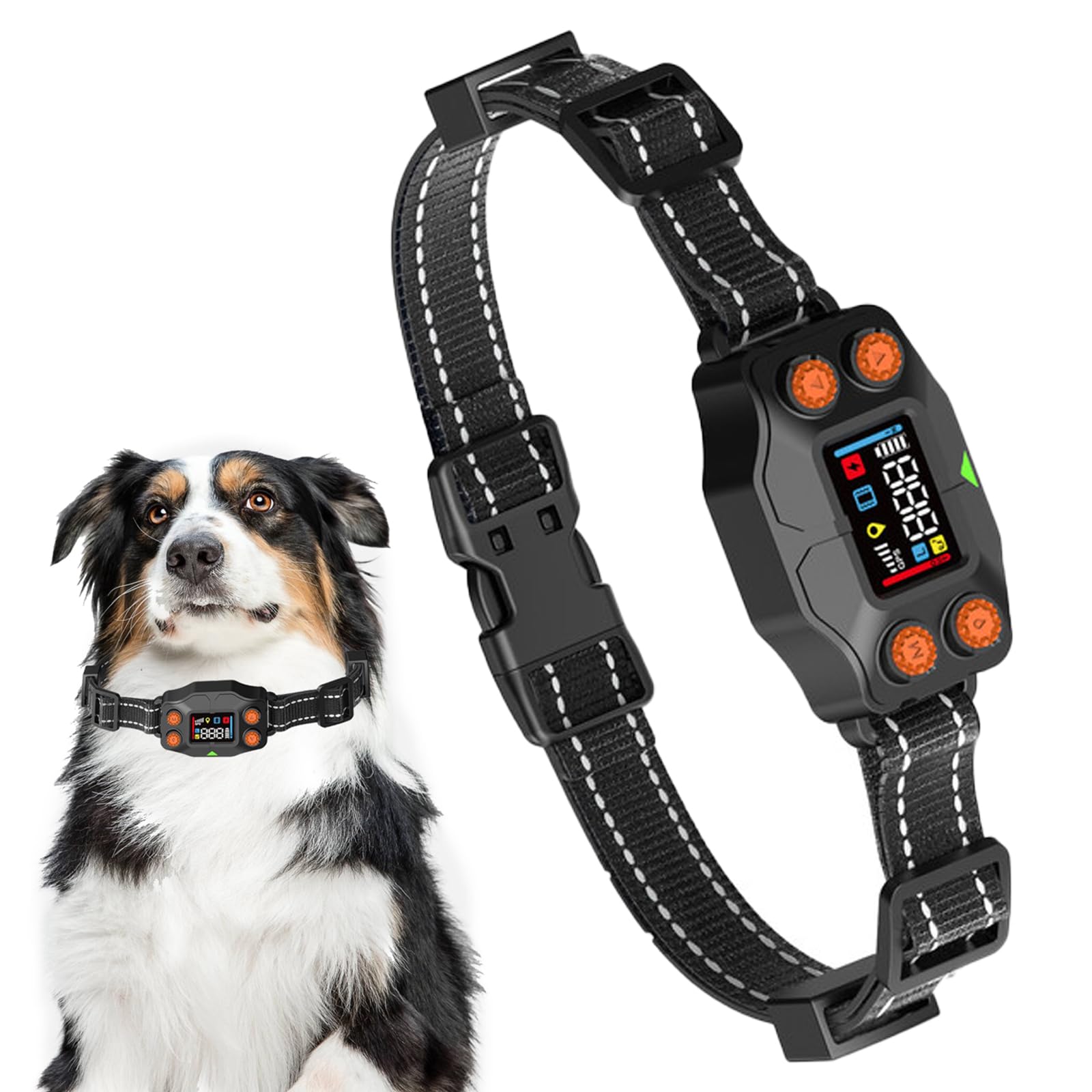 Photo 1 of GPS Wireless Dog Fence System Invisible Electric Fence for Dog,Three Modes Adjustable Underground GPS Dog Collar Fence System Range from 25 to 999 Yards, Waterproof Pet Containment System-Outdoor Use