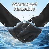 Sourcing Map Latex Industrial Gloves, Chemical Resistant, Anti-Slip, Large, view 4
