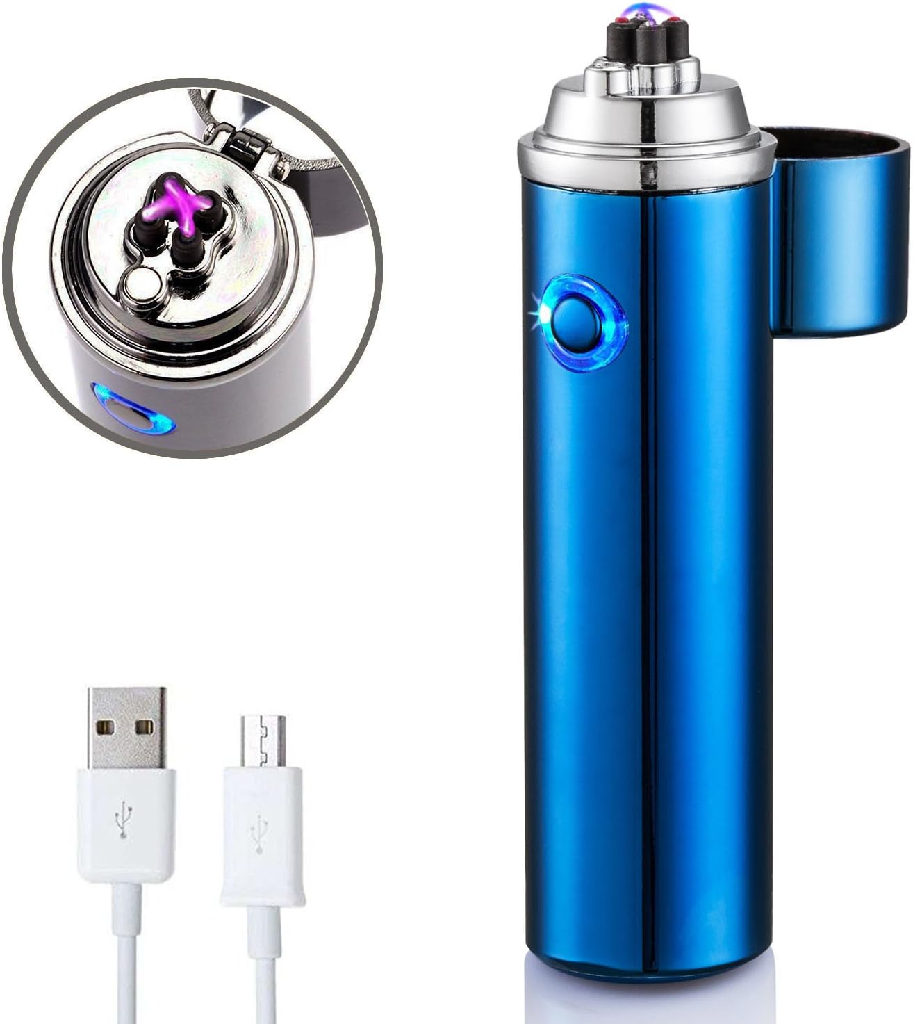 Electric lighter, FORHU Electronic Arc Lighters Windproof USB Rechargeable Lighters