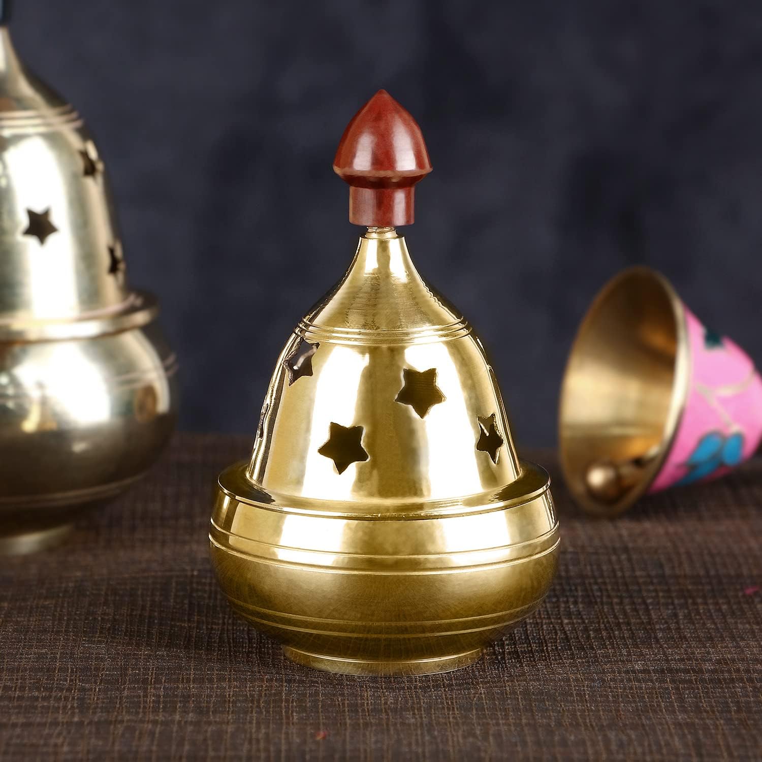 Oil Lamps & Accessories - SATVIK Large Brass Akhand Diya Decorative Akhand Jyot Diwali Dia Deepawali Puja Deepak Traditional Oil Lamp Diyas Pooja Kutthu Vilakku Deepam Kodiyu Table Diya Tea Light Holder Indian Gift Item