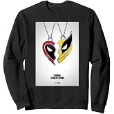 Marvel Studios Deadpool &amp; Wolverine Friends Heart Poster Sweatshirt