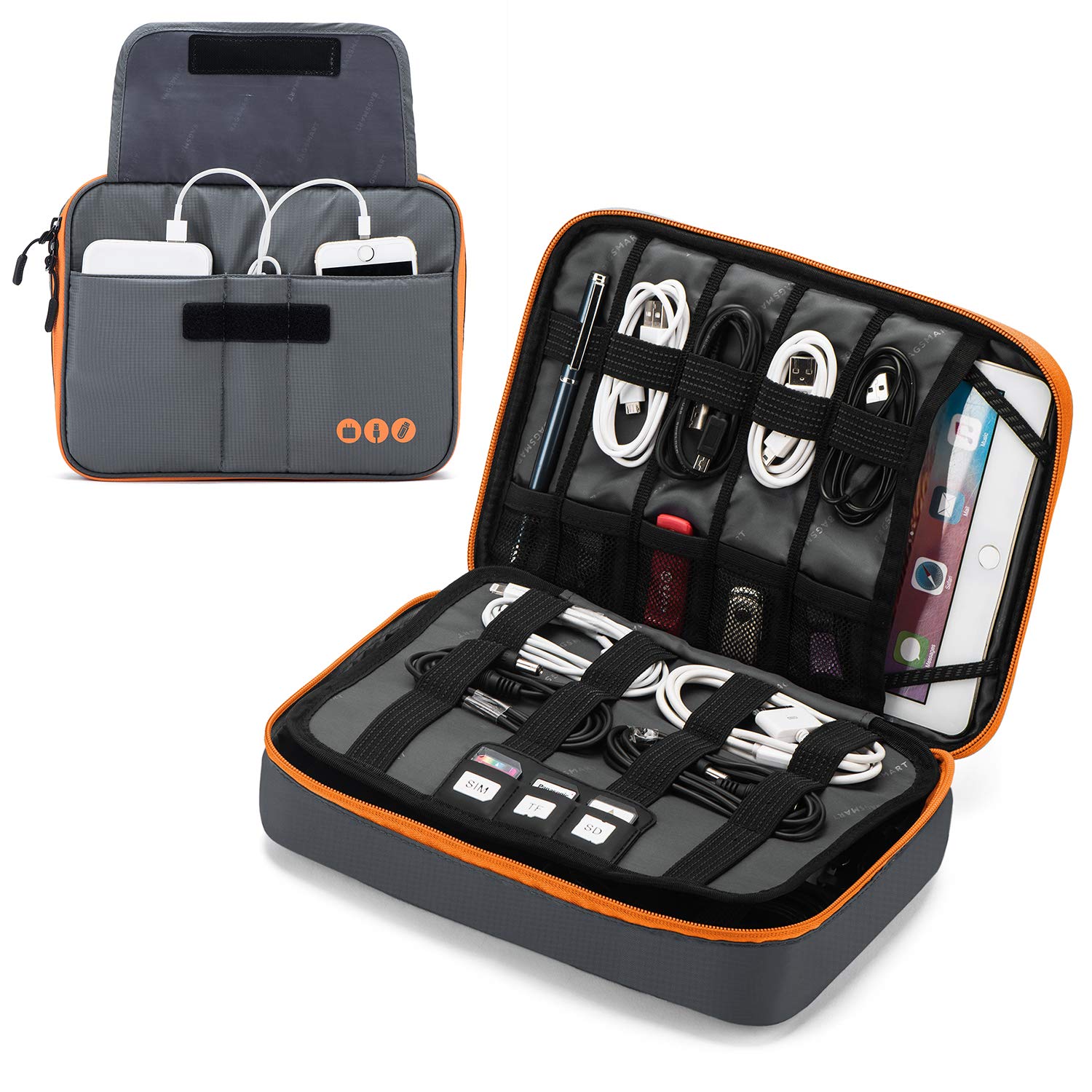 BAGSMART Extra Grande Custodie da Viaggio per Accessori Elettronici