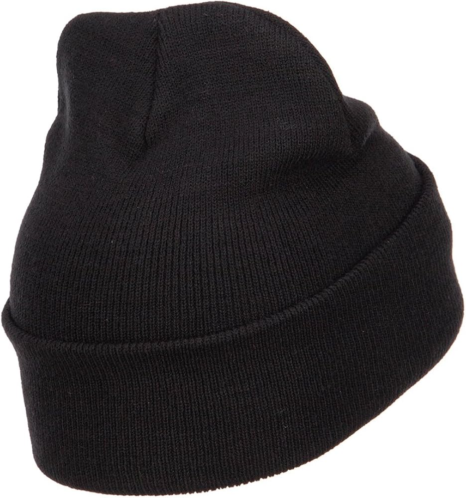 e4Hats US Army Veteran Military Embroidered Long Beanie - Black OSFM: Clothing