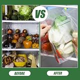Hemiks 50 Pcs Food Storage Freezer Bags 4.55L Large Zip Lock Expandable Bottom view 7