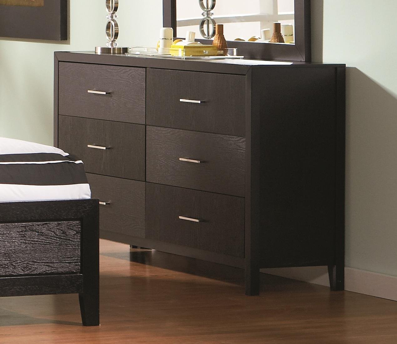 Coaster Home Furnishings 6 Drawer Dresser Storage Organizer Wood Veneer