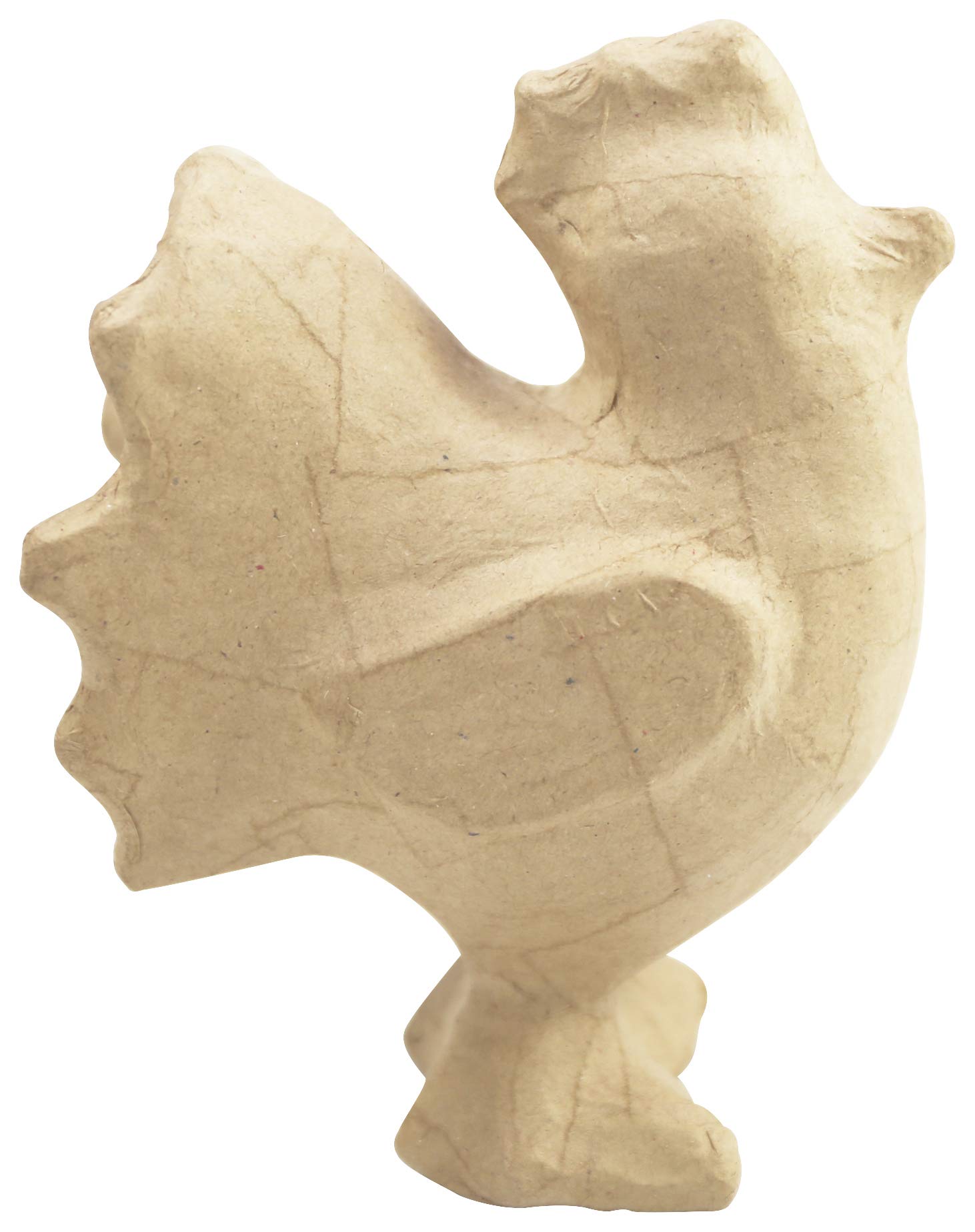 Décopatch SA204C - Brown papier-mâché stand - Size 12x7.5x15.5 cm, Rooster - DIY - Customisable Décor - Completely Personalise - Creative Leisure Activity