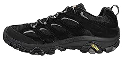 Merrell Men's Moab 3 Hiking Shoe, Black/Black, 10 W