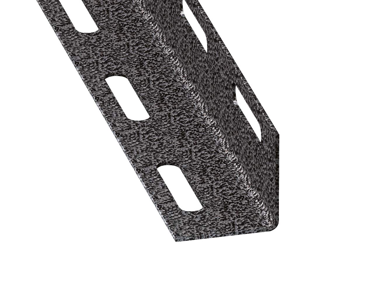 Cold Profile Perforated Hinge Mart Grey 27 x 27 mm 1 m